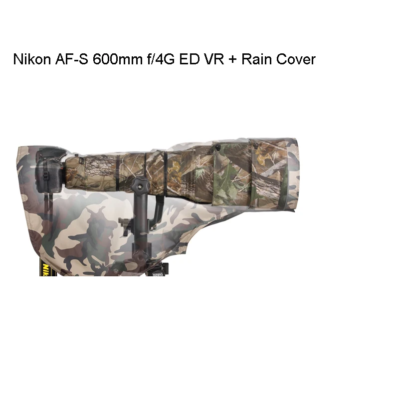 Дождевик ROLANPRO дождевик для Nikon AF S 600 мм f/4G ED VR телеобъектив армейский зеленый