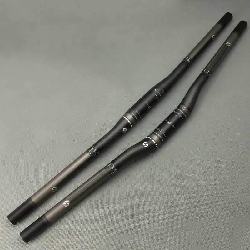 

TOSEEK MTB Bike Bicycle Handlebar 3K Matte full Carbon Fiber rise/ Flat Handlebar 31.8 x 600/620/640/660/680/700/720mm