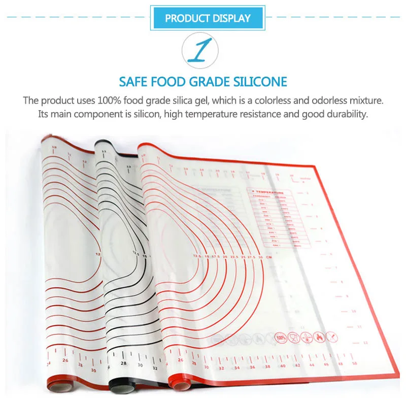 Формы для выпечки вкладыши колодки коврик для выпечки 26*29 см лист для замеса раскатки теста коврик Кухонные гаджеты Инструменты для приготовления пищи антипригарный