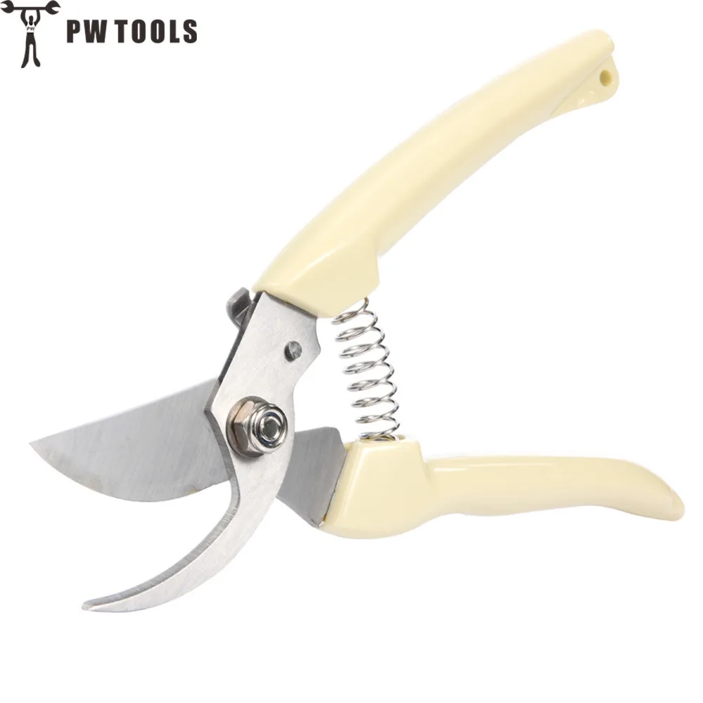 

PW TOOLS Gardening Scissors Anti-slip High Quality Stainless Steel Pruning Scissors Cutting Tools for Garden Pruning Tool