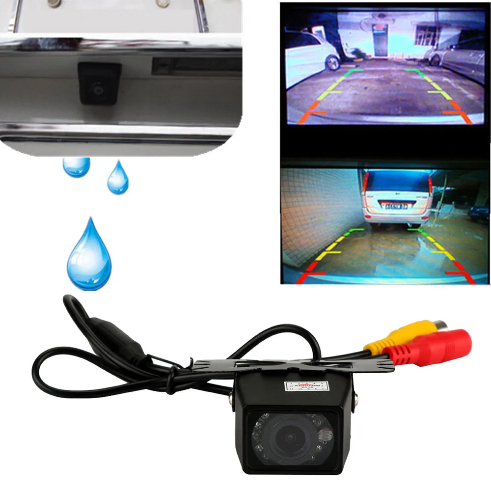 Night Vision Waterproof HD CMOS Reverse Car Rear View Backup Parking Camera LED (9)