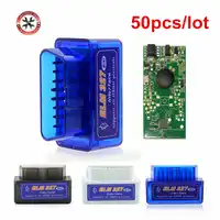 50pcs/lot 2019 New V2.1 ELM327 Bluetooth Supports Multi-Protocols Auto OBD2 Code Reader ELM 327 for Android DHL Free