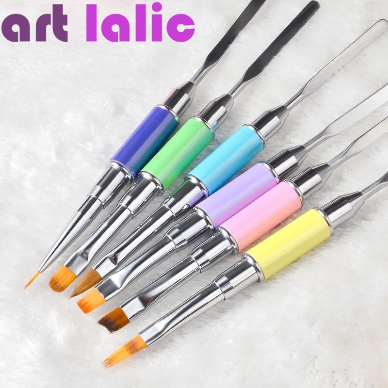 Nail Art Poly Builder Brush UV Gel Brushes Tools Acrylic Painting