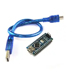 Nano 3,0 контроллер совместим загрузчика Совместимость CH340 USB драйвер с кабель NANO V3.0 ATMEGA328P электронный diy kit