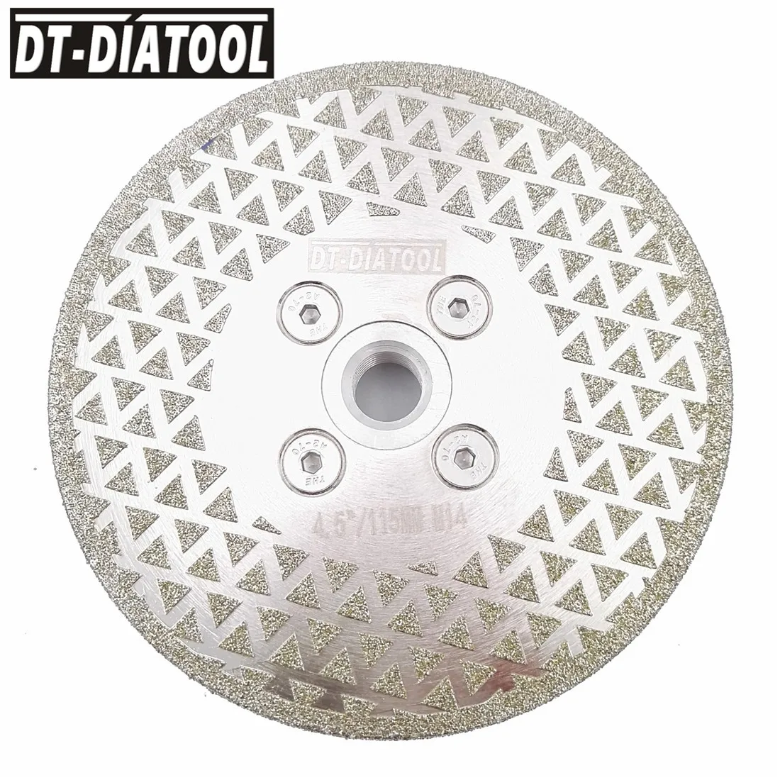 DT-DIATOOL гальванические алмазные режущие и Шлифовальные Лезвие M14 фланец, резьба для плитки Мрамор одной стороны покрытием Diamond пилы