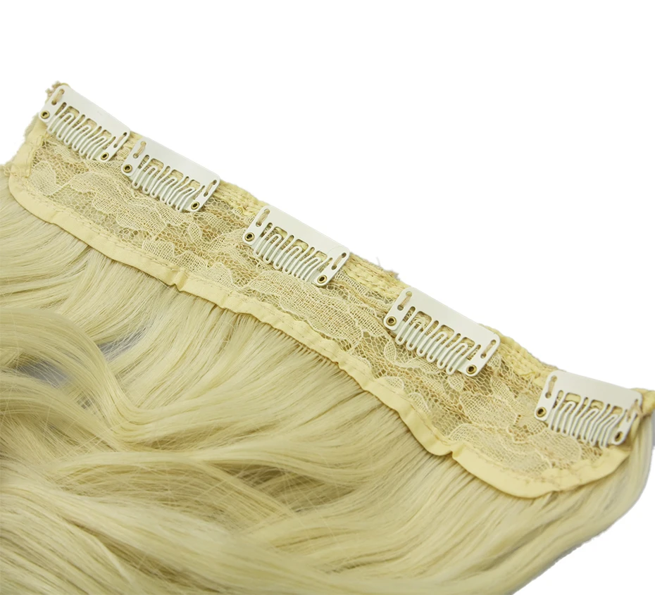 Soowee 24 "high Температура Волокно химическое Для женщин парики черный русый Curly Clip в Химическое наращивание волос