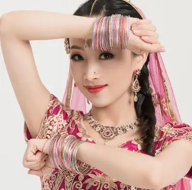 Индийский пакистанский женский танцевальный аксессуар, женский браслет для танца живота - Цвет: C