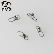 10 шт./лот полированный G23 Титан полированный Кожный Якорь 2 отверстия база пирсинг ювелирные изделия