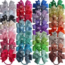 Pinwheel Hair Bow with Elastic Bands 3 5 Hairbow Kids Girls Hair Accessories PonyTail Holder Hair