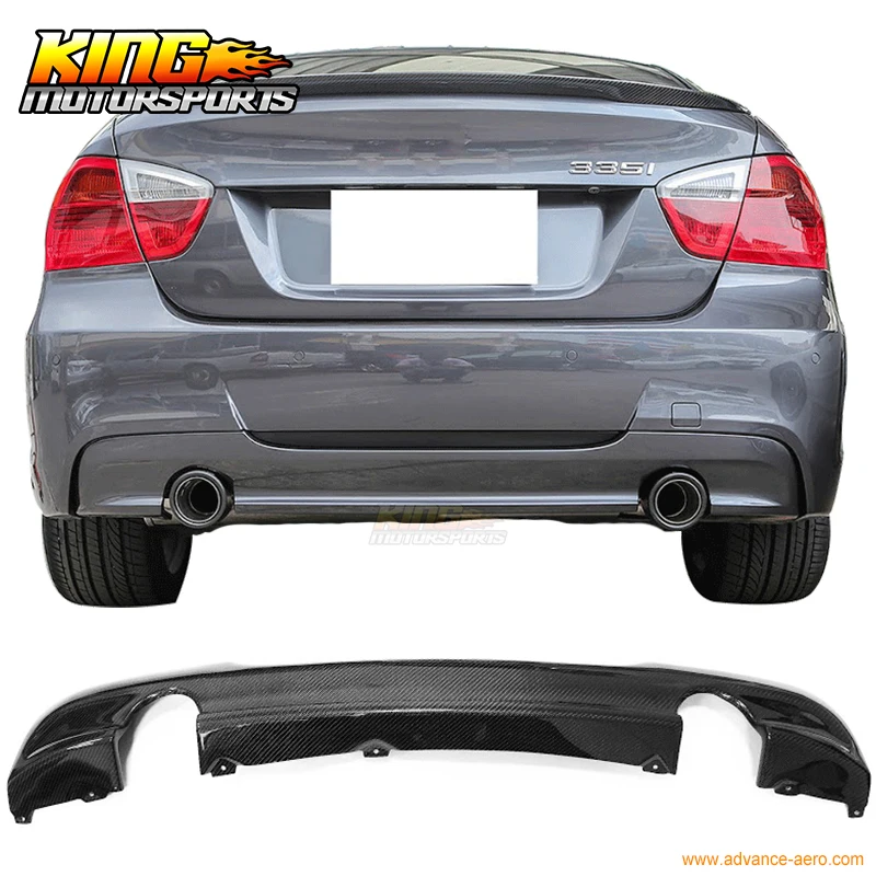 

Fit 2006-2011 BMW E90 Sedan 335 Only OE Rear Bumper Diffuser Carbon Fiber