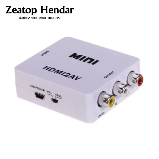 

Mini Composite 1080P HDMI to RCA Audio Video AV CVBS Adapter Converter For HDTV HDMI2AV Converter