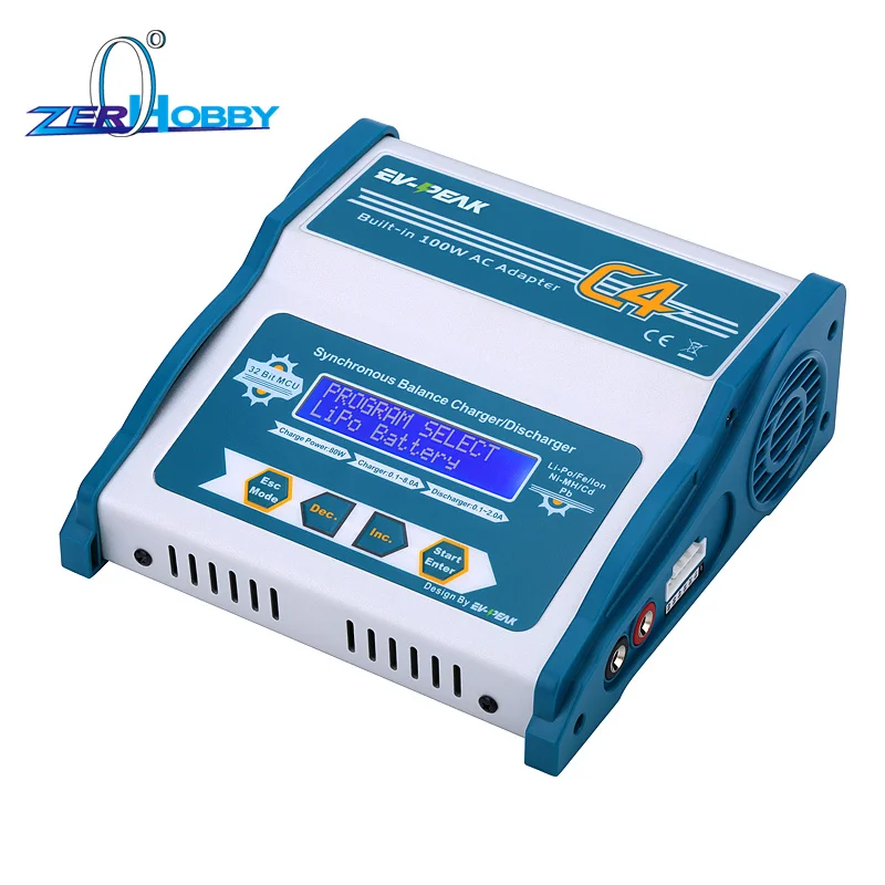 Заводская цена C4 80 Вт 8A ac dc зарядное устройство LiHV Зарядка для батареи fixwing Airplane