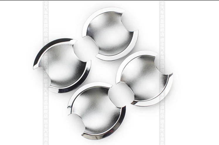 

FUNDUOO New Chrome Car Door Handle Cup Bowl Cover Trim Sticker For Toyota Camry 2012 2013 2014 Free Drop Shipping