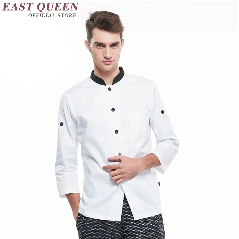 Chef jacket food service men women cook uniform clothing cooking