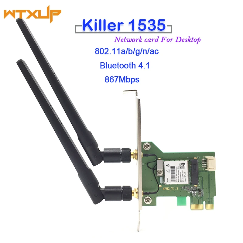 Atheros QCNFA364A Killer Wireless adapter 1535 PCIE for Desktop PC 802