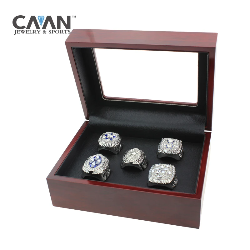 

Drop shipping 5 PCS Sets 1971 1977 1992 1993 1995 Cowboys championship rings