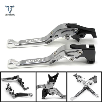 

Motorcycle Accessories Adjustable Brake Clutch Levers For Yamaha FZ09/MT09/SRNOTFJ-09 2014 2015 2016 2017 2018 with FZ09 logo