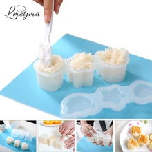 LMETJMA рисовый обед Еда шарик плесень суши формирователь Кухня комплект антипригарным Пресс инструмент «сделай сам»; подарок для детей Кухня, аксессуары, бэнто