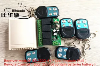 

433Mhz Universal Wireless Remote Control Switch DC12V 4CH relay Receiver Module and 5pcs 4 channel RF Remote 433 Mhz Transmitter