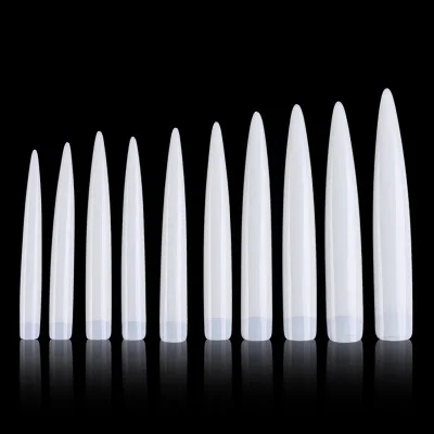 

New Half Patch Acrylic Art Long Armor Nail Salon Decorative Nails 10 Pieces / set Of Portable Decorative DIY Nails