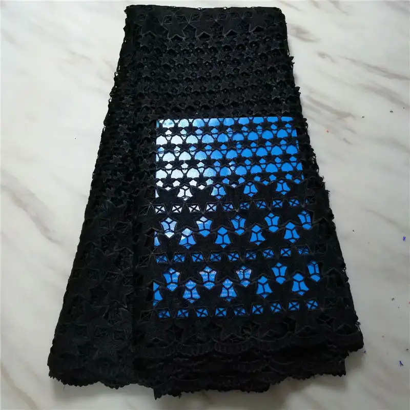 

PL!Embroidery Design African Lace Fabric 2019 High Quality Nigerian French Guipure Cord Lace fabric For Party Dress ! J41929