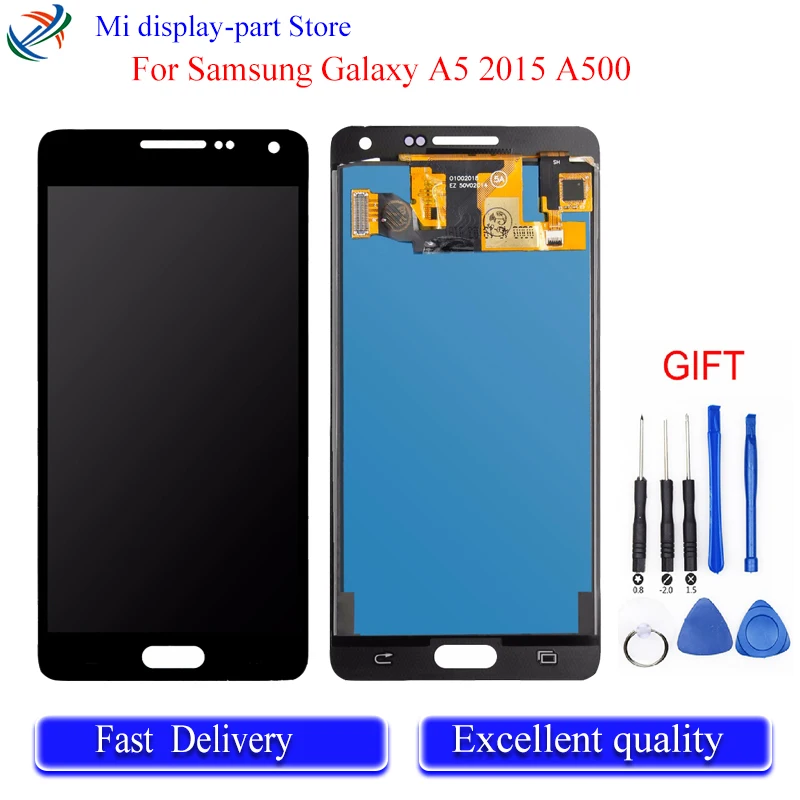 

LCD Display For SAMSUNG Galaxy A5 2015 A500 A500F A500FU A500H A500M LCD Display Digitizer Touch Panel Screen Assembly