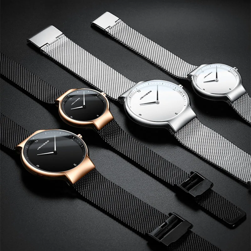Ультра тонкий для мужчин для женщин пара часы 2019 мужские и женские наручные часы Элитный бренд мужские бизнес-часы кварцевые наручные часы