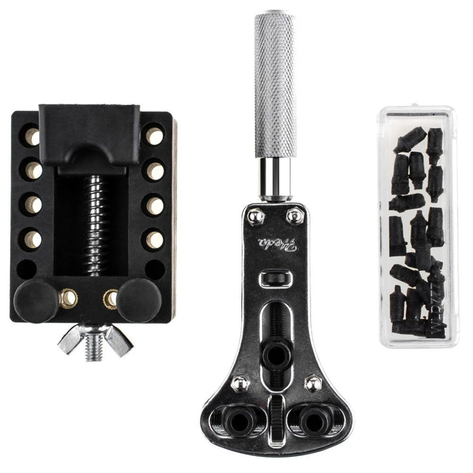 Vastar 147 Pcs Watch Repair Tool Kit Metal Adjustment Set Band Case Opener Link Spring Bar Remover Watchmaker Tools For Watch