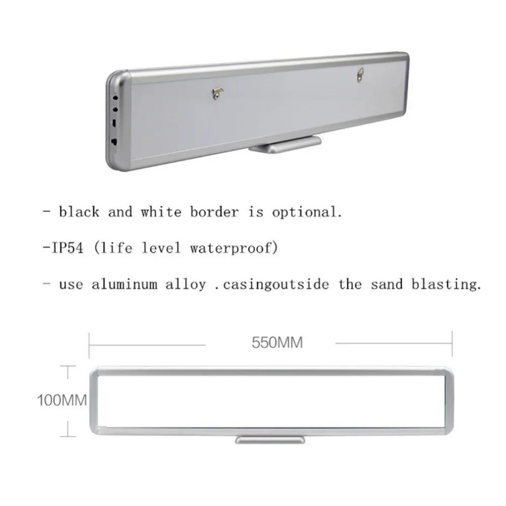 Suporte a Rolagem de Texto Tela de Exibição de Publicidade Módulo de Sinal Led Red Light Usb Programável Levou Exibição Carro Dc12v Levou Levou 12 led sign module