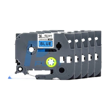 

5PCS PUTY 36mm Black On Blue TZe-561 tz561 TZ-561 label tapes compatible for PT300 350 520 750 P700 D600 P-Touch label printers