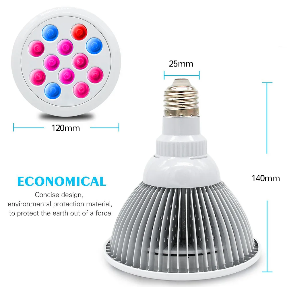 [DBF] полный спектр растений с/х Светодиодная лампа лампы освещения для семян Hydro Цветочная теплица Вег Крытый сад гидропоники E27