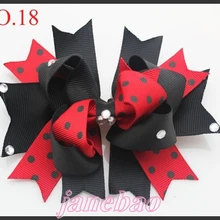 Новинка, 65 шт., 4,5 дюйма, бриллиантовый бутик, бант для волос, модный бант для волос для девочек, клипсы