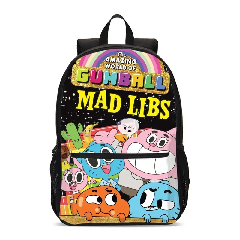 

Backpacks For Boys Girls Amazing World Of Gumball 3D Printing School Bag Laptop Backpack Bookbag Casual Dapacks Mochila Escolar