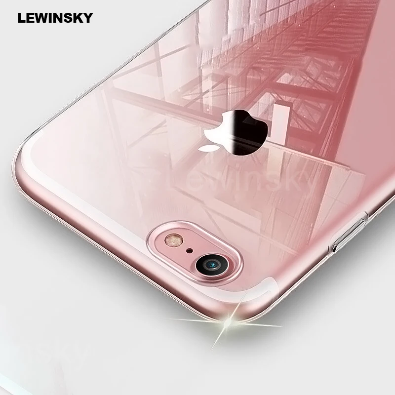 

Luxury Ultra Thin Transparent Soft TPU Case For iPhone 8 7 Case clear Silicone Phone Back Cover For iPhone 6 s 6s X Case T20