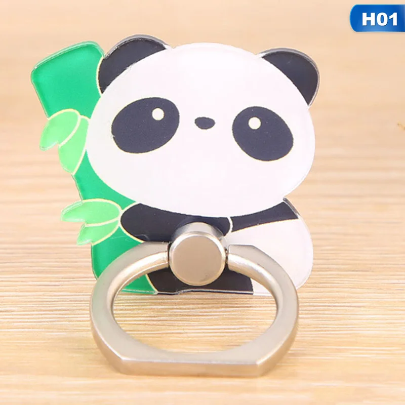 Cartoon Animal Cute Panda Phone Stand Mobile Finger Ring 360 Degree Rotation Holder For IPhone X 6 7 8 Plus Samsung Xiaomi