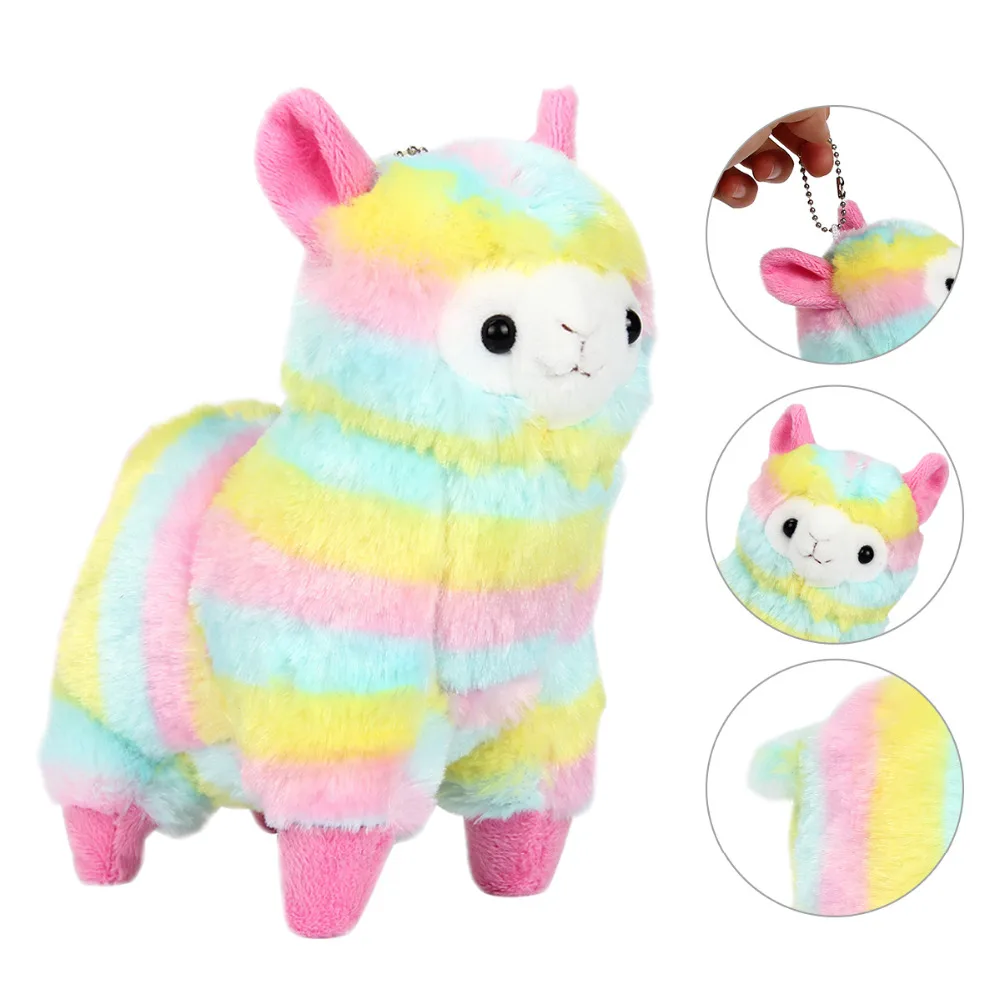 peluche lama arc en ciel