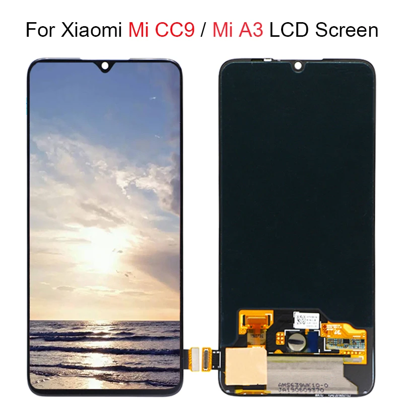

6.39'' Super AMOLED For Xiaomi CC9 LCD Mi CC9 Display Touch Screen Digitizer Assembly Replacement For Xiaomi Mi A3 LCD Mi CC9 LC