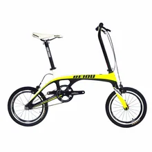 BEIOU Sports Downtown Carbon 1 Speed Complete Bicycle Comfort Bike 14-Inch Wheels Ultra Superlight Urban Bike 15.2lb CB006