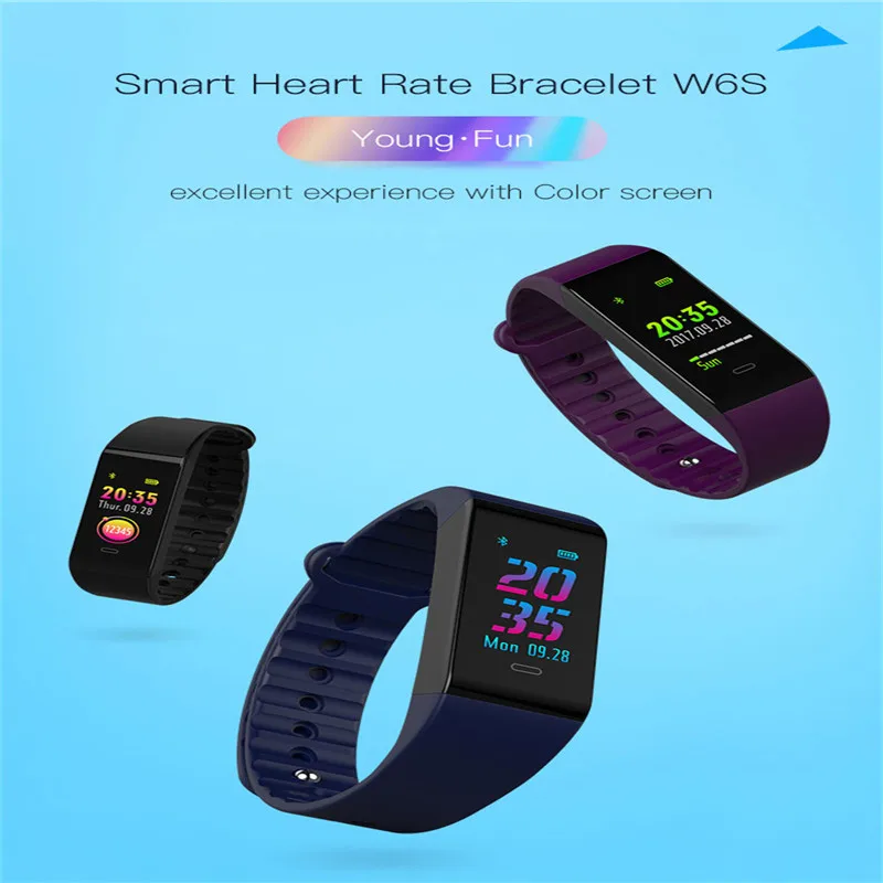 

0.96 inch TFT color display Bluetooth smart bracelet positioning sleep heart rate monitor for men's ladies watch