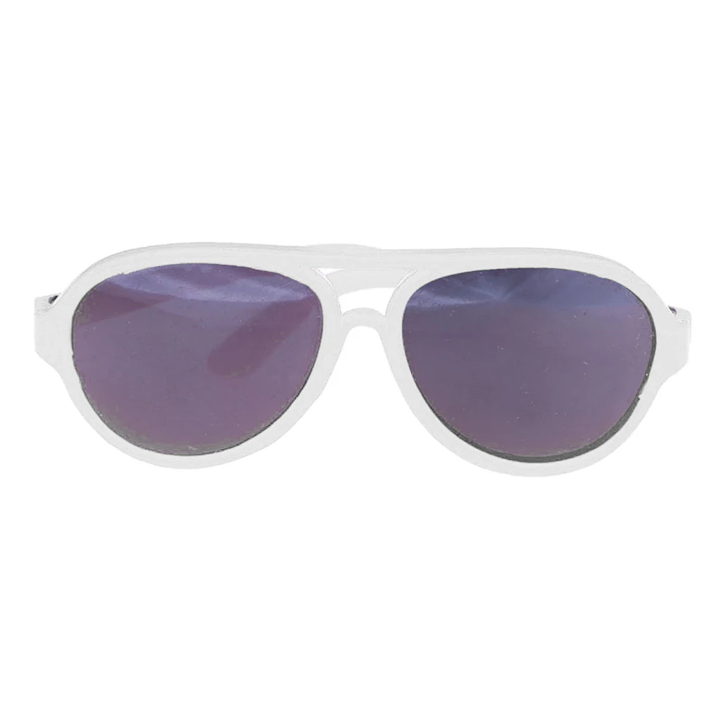 Pair of Various Colors Fashion Oval Frame Glasses Sunglasses for Girl Dolls Costume Matching Accessories