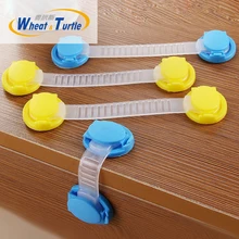 10 шт./лот Детские Дети Безопасность уход пластиковый шкаф защитный замок шкафа ящика длинный стиль замок безопасности холодильник шкаф