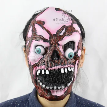 

Halloween Mask Adult Full Face Soft Latex Zombie Exploding Eyes Muscle Ghost Mask Halloween Party Men Women Cosplay Mask Tools