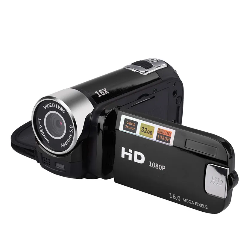 HIPERDEAL TFT ЖК дисплей камера Full HD 1080 P Портативные видеокамеры 16x зум 16MP домашнего использования цифровой w/2," Вращающийся ЖК-экран# M