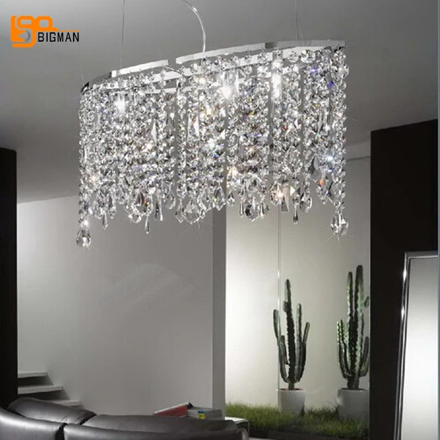 High Quality Crystal Pendant Lights Modern Lamps L60 W30 H80cm High Quality Crystal Pendant Lights Modern Lamps L60 W30 H80cm Dinning Light Fixtures