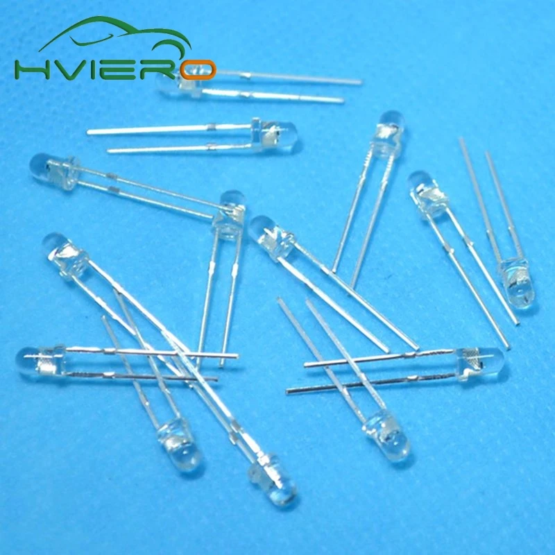 

500 pcs 3mm Slow RGB Round Flash Rainbow MultiColor Red Green Blue light emitting diode LED Lamp free shipping