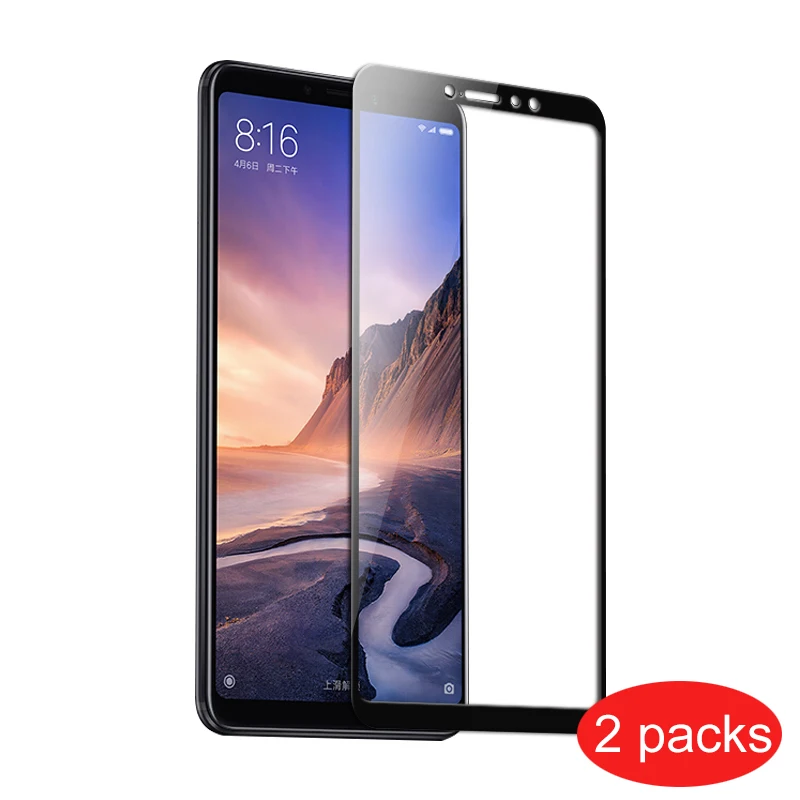 Защитное стекло для Xiaomi Mi Max 3 полное покрытие армированное закаленное Xiomi Max3