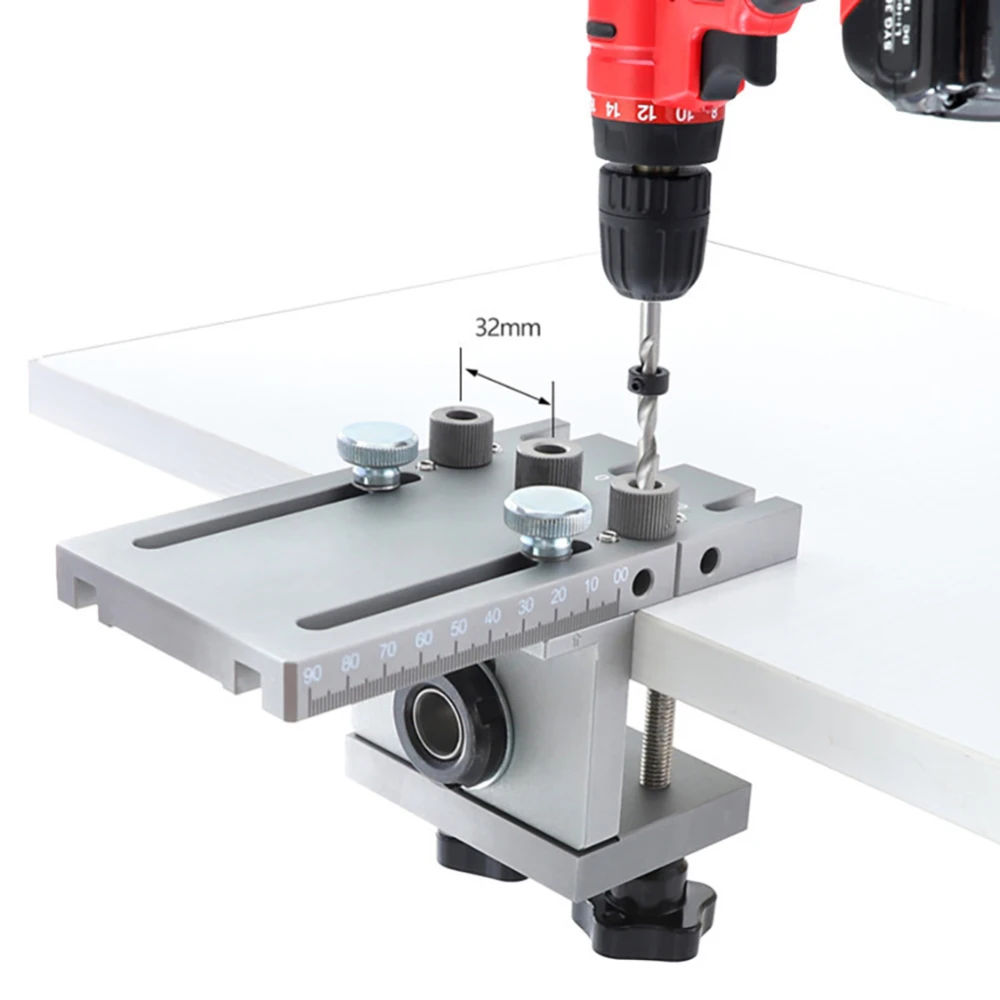 

3 In 1 Dowelling Jig for Furniture Fast Connecting Cam Fitting Woodworking Drill Guide Kit Locator