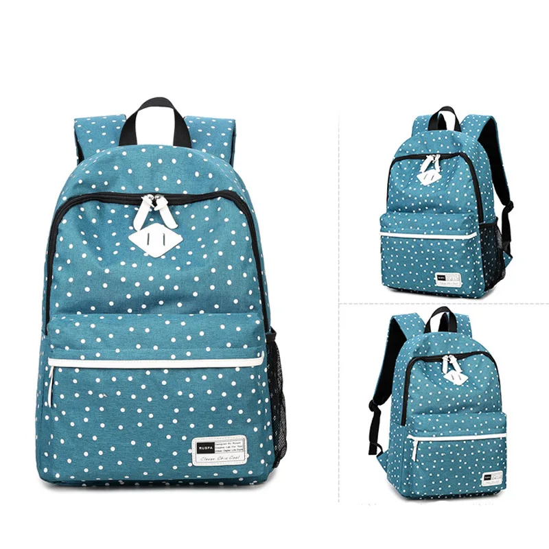 

Fashion Dot School Backpack Student Casual Women Men backpacks for teenage Laptop Rucksacks for girls
