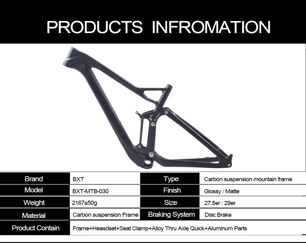 BXT 29erFull Подвеска MTB велосипедная карбоновая рама 29er plus boost подвесная рама 148*12 набор рамок для горных велосипедов