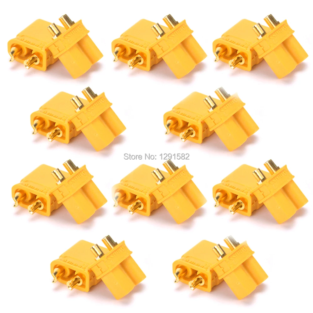 

10 Pair XT30 XT 30 Male Female Bullet Connector 2mm Bullet Plug Connector For RC Quadcopter Li-on Battery